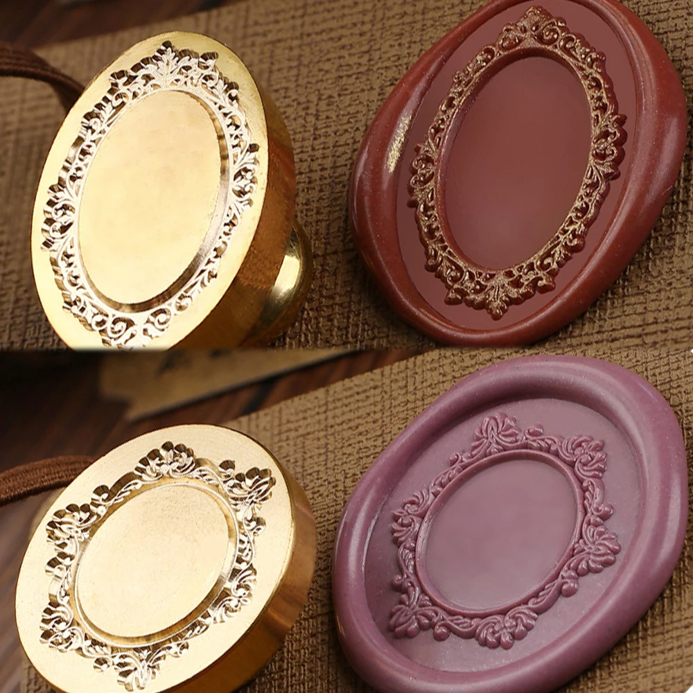 Vintage Style Flower Lace Wax Seal Stamp Removable Brass Head DIY Crafts Card Album Making Scrapbook Stencil New 2024