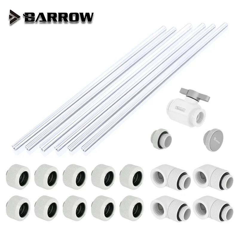 Barrow hard tube Fitting Kit use for OD14mm/16mm Hard Tube /Rigid Fitting Combo /PETG Tube /Hand Compression Connector Fitting