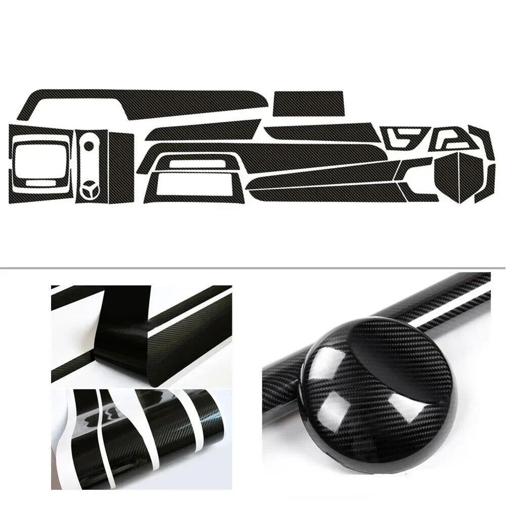 Newest For Mercedes Class C W204 5D Carbon Fiber Pattern Interior DIY Trim Decals RH Direct Replacement Automotive Exterior