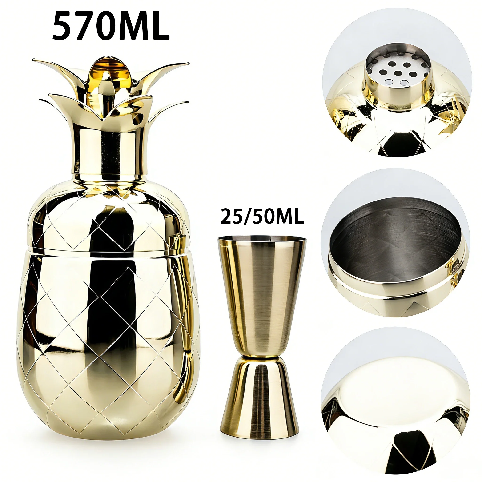 304 Stainless Steel Cocktail Shaker Bartending Tools Bartender Kit Martini Shaker Drink Mixer Set Home Drinkware