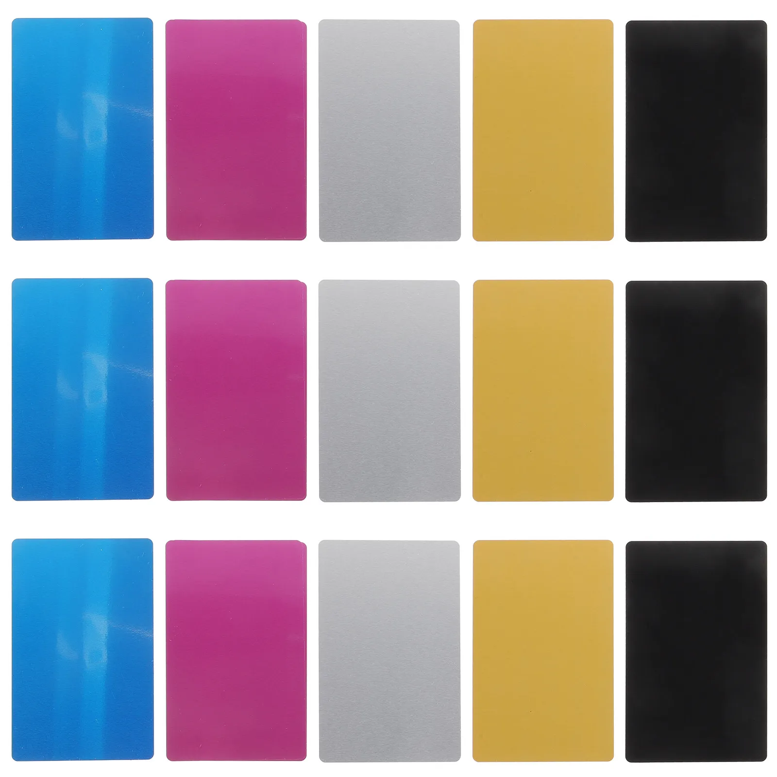 

25Pcs Metal Name Cards Aluminum Business Cards Blank Engraved Metal Business Card DIY Nameplates Crafting Tags