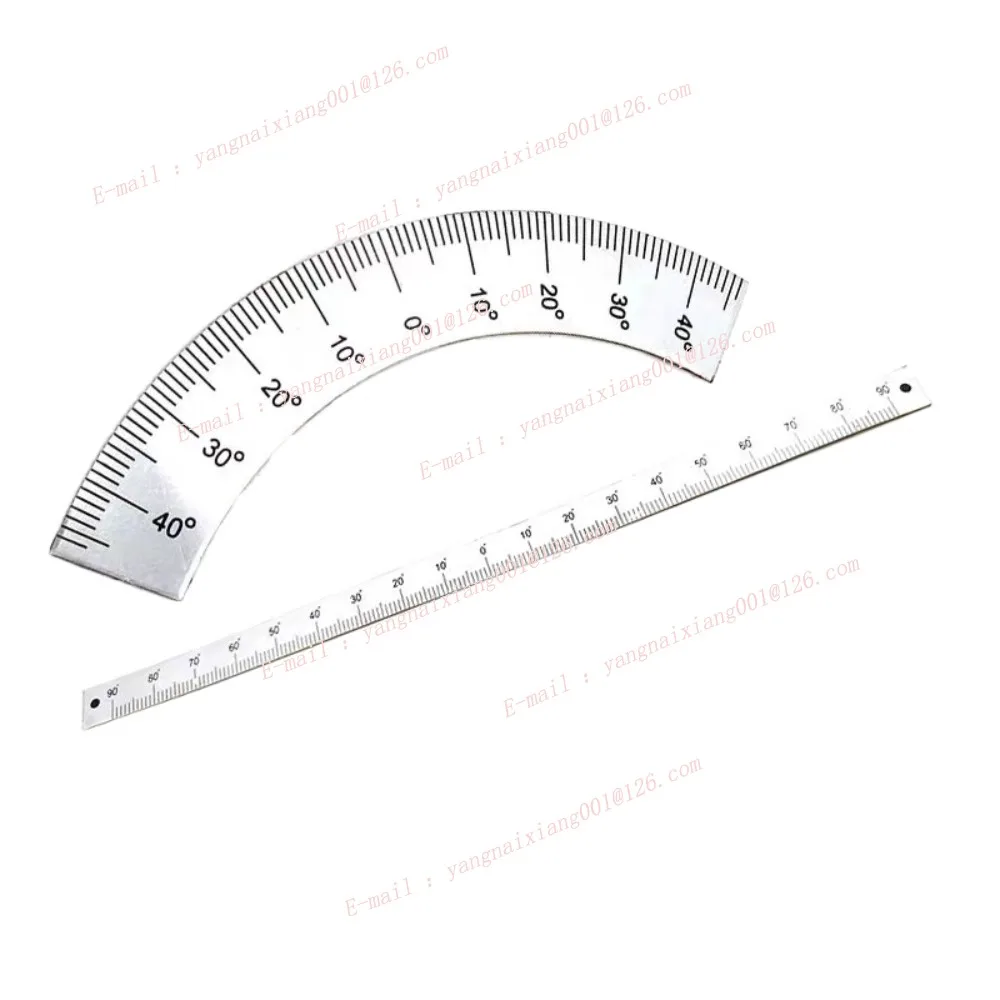 B159 C3 C15 Масштабная линейка Фрезерная головка до после того, как встряхивающая головка, дуговой угол, алюминиевая линейка, детали фрезерного станка