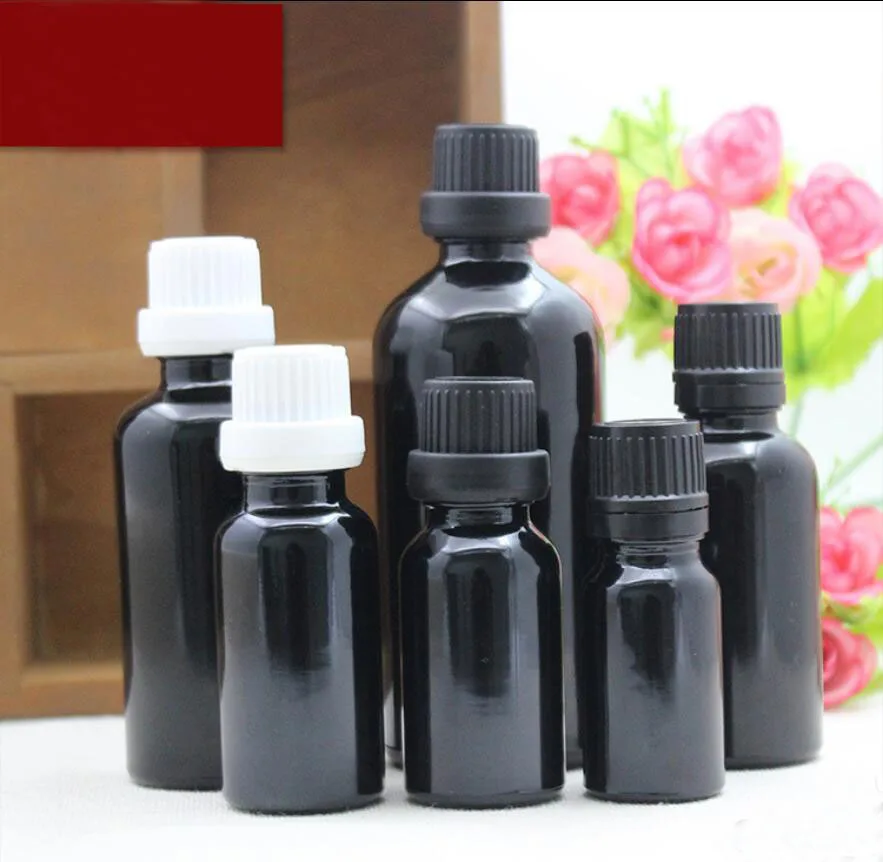 

5ml black glass bottle essential oil liquid serum complex recovery eye gel serum liquid moisture skin care cosmetic packing