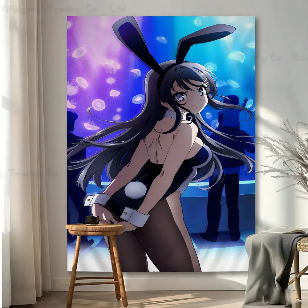 

Rascal Does Not Dream Of Bunny Girl S-Senpai Hanging Bohemian Tapestry Hanging Tarot Hippie Wall Rugs Dorm Wall Hanging Home