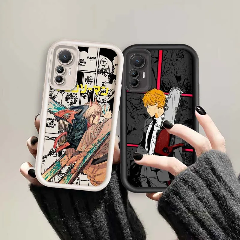 Аниме Chainsaw Man Art для Xiaomi Mi 15 14 14T 12 12T 11 11i 11X Lite Pro 5G Лестница для глаз Мягкий чехол из ТПУ Аниме Chainsaw Man Art для Xiaomi Mi 15 14 14T 12 12T 11 11i 11X Lite Pro 5G Лестница для глаз Мягкий чехол из ТПУ