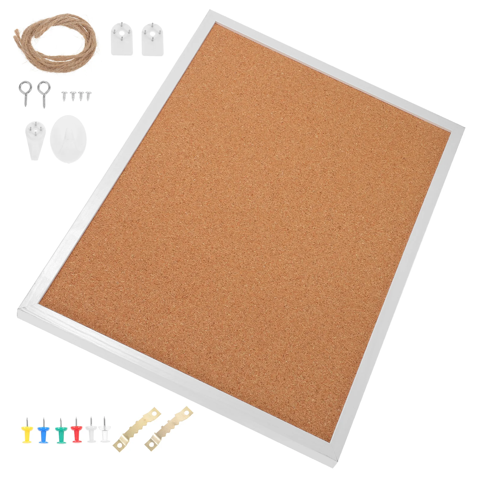 Bulletin Board Table Coasters White Framed Cork Large Boards for Walls Photo 4000X3000X185CM Notice Office Khaki Small