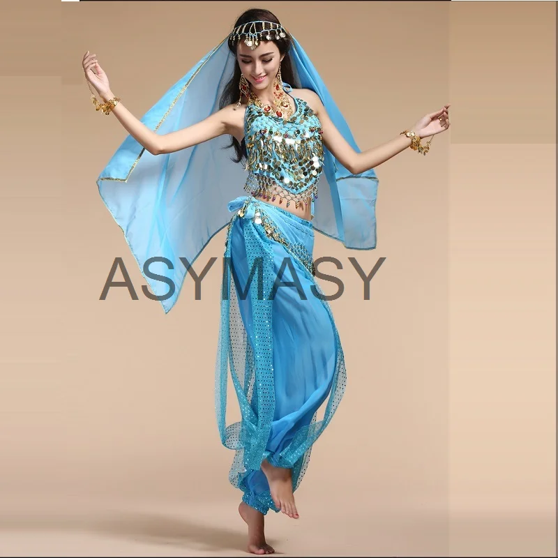 Women Belly Dance Costumes For Adult India Stage Gypsy Costumes Woman Bellydance Egypt Belly Dancing Suit top pants For Women