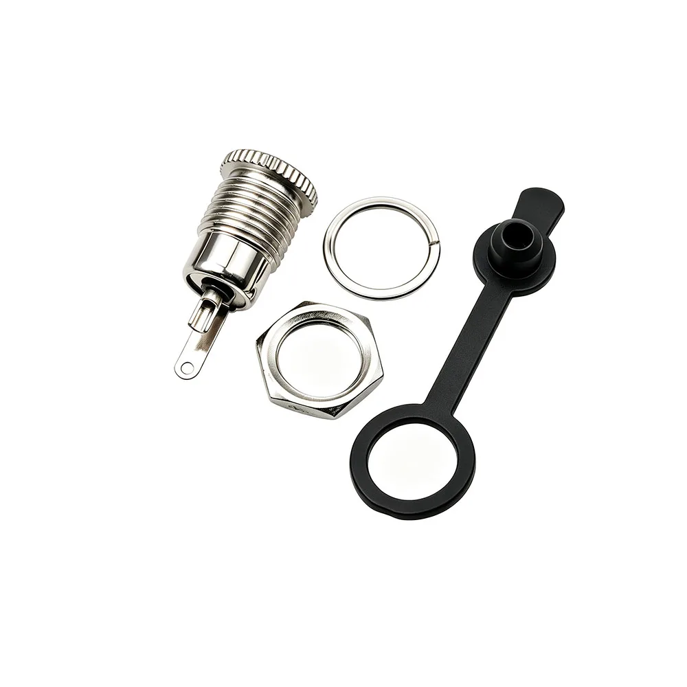 5 Stück DC-099 5,5mm X 2,1mm DC-Stromanschluss mit Gewinde, Buchsenanschluss zur Panelmontage, DC-Buchsenadapter / Wasserdichte Kappe – Detail 4