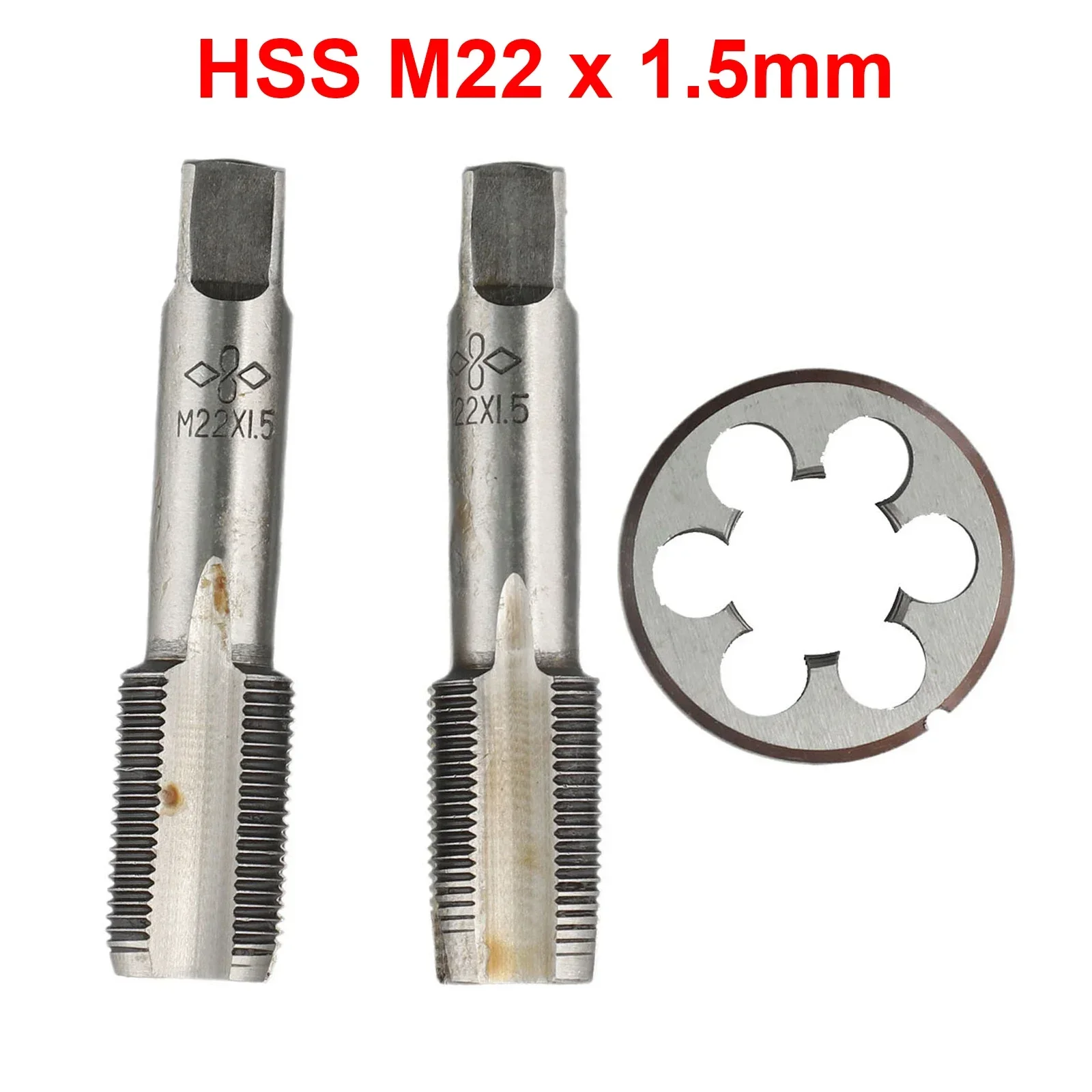 CNC Metalworking & Manufacturing Tap & Die Set Hand Tools M22 X 1.5mm Metric Thread Right Hand Taper & Plug Tap