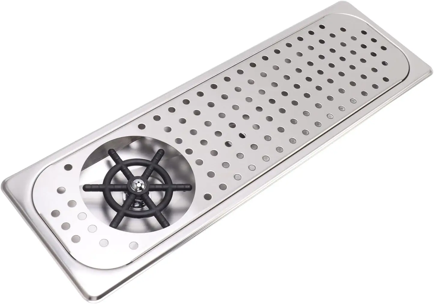 

Glass Rinser, Countertop Commercial Pitcher Rinser, High Pressure Cup Washer, Stainless Steel Cup Washer with Drain Drip Tray Ho