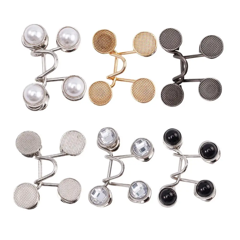 DIY Invisible Adjust Button Metal Jeans Waist Removable No Nails Waist Button Detachable Button Waist Adjustment Button