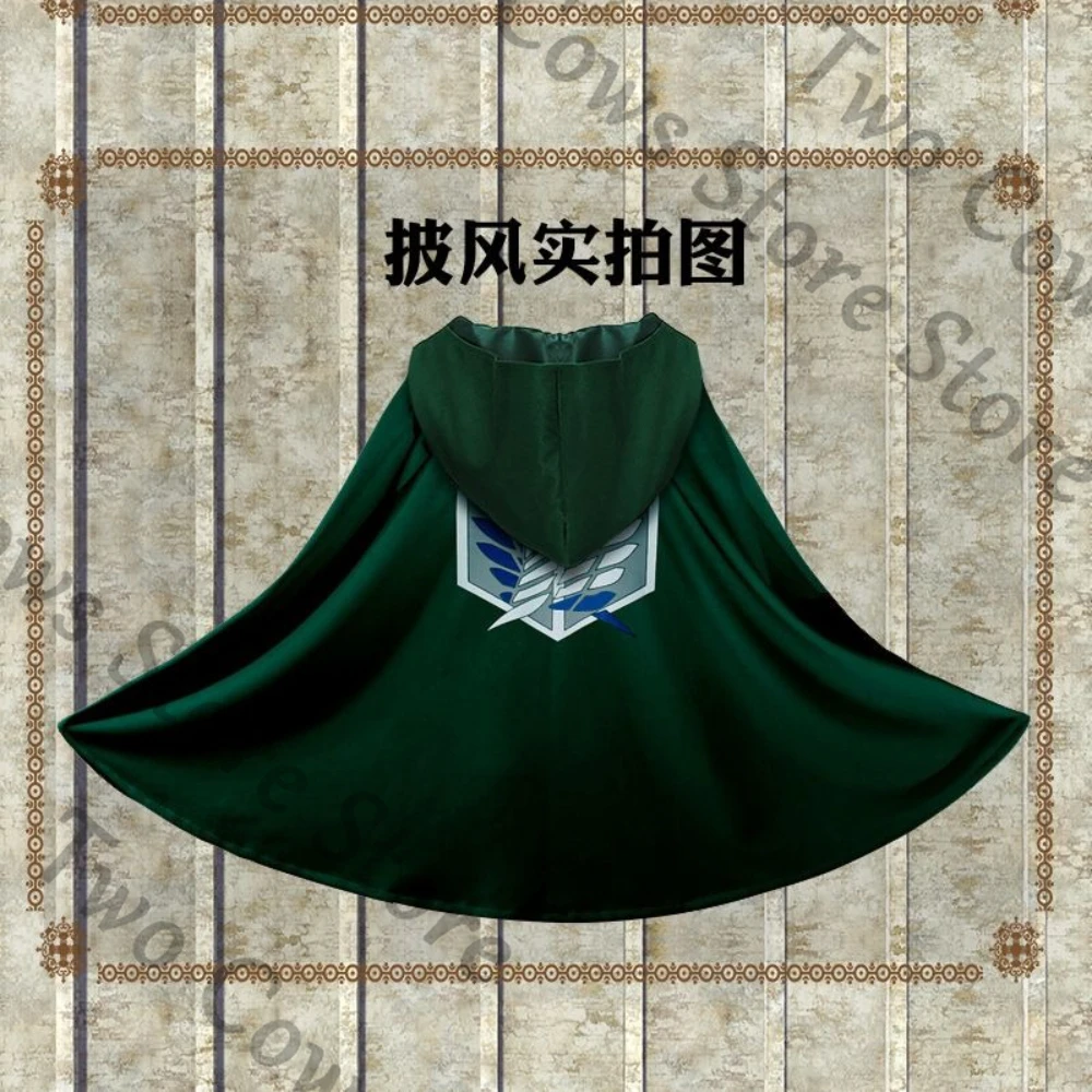 

Официальный высококачественный хлопковый костюм-плащ Леви Аккемера из «Атаки Титанов» с элементами квадратного дизайна для создания реалистичного образа