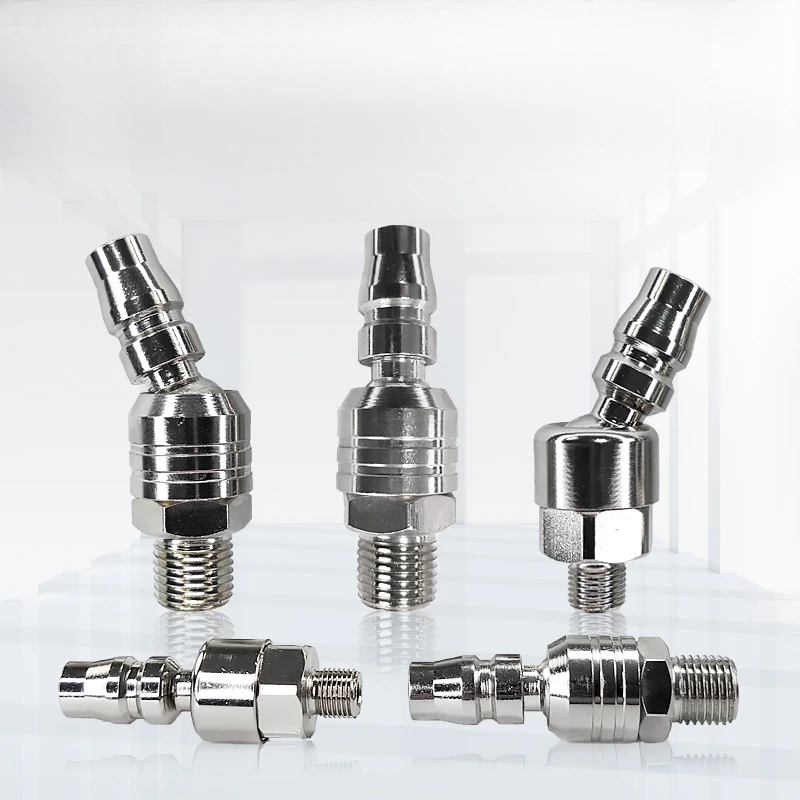 

10pcs Pneumatic Swivel Quick Connector 1/2" Male Thread Inlet Rotary Joint 10PM 20PM