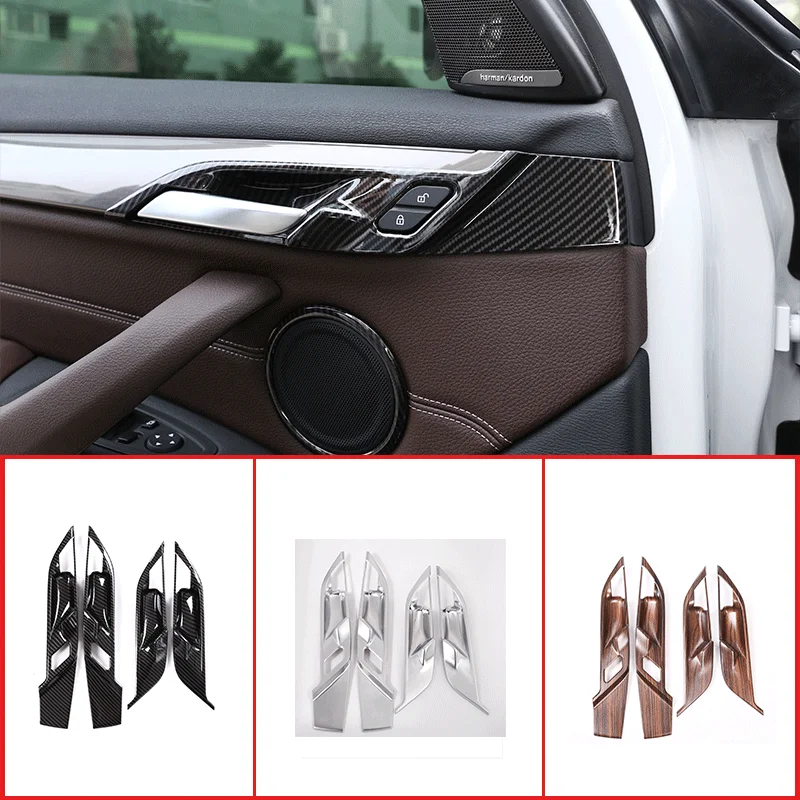 

For 2016-2021 BMW X1 F48 X2 F47 ABS Auto Styling Car Inner Door Handle Cover Door Bowl Trim Sticker Car Interior Accessories