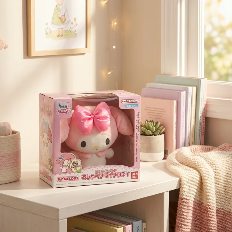 

Bandai My Melody Pompompurin Talking Plush Toy Interactive Sound Model Fun Collectible Figure for Kids Birthday Gift Best Pick