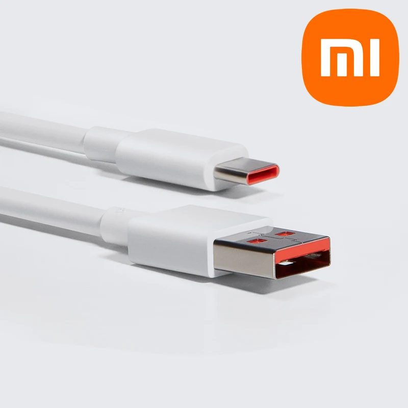 Original Xiaomi 6A Type-C Type C USB-C Cable Charger Turbo Fast Charging Cable for Mi 12 11 10 Pro 9 5G Poco Redmi Note K30S K40