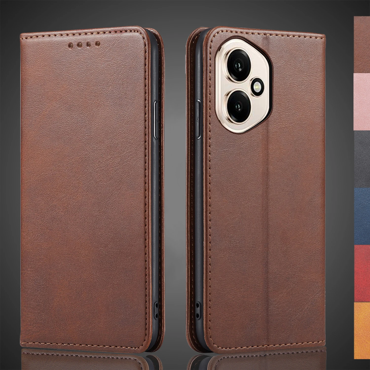 

Magnetic attraction Leather Case for Huawei Honor 400 6.55" Global Holster Flip Cover Case Wallet Phone Bags Capa Fundas Coque