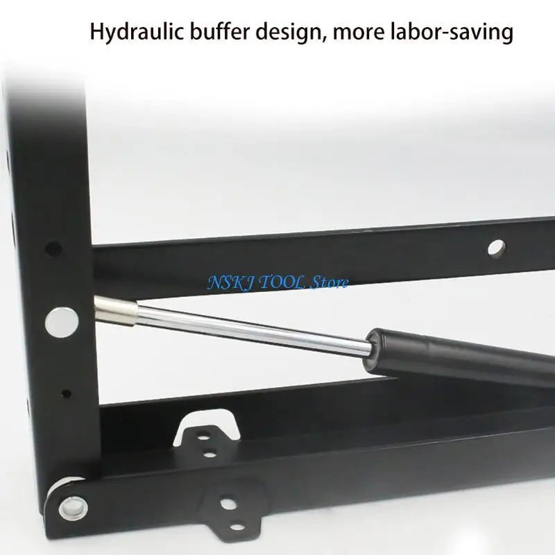 L8RC 1 Paar Opklapbaar voor Zitbeugel Scharnier Verbergen Schoen Veranderende Beugel voor Schoenenkast, Garderobe, Kast