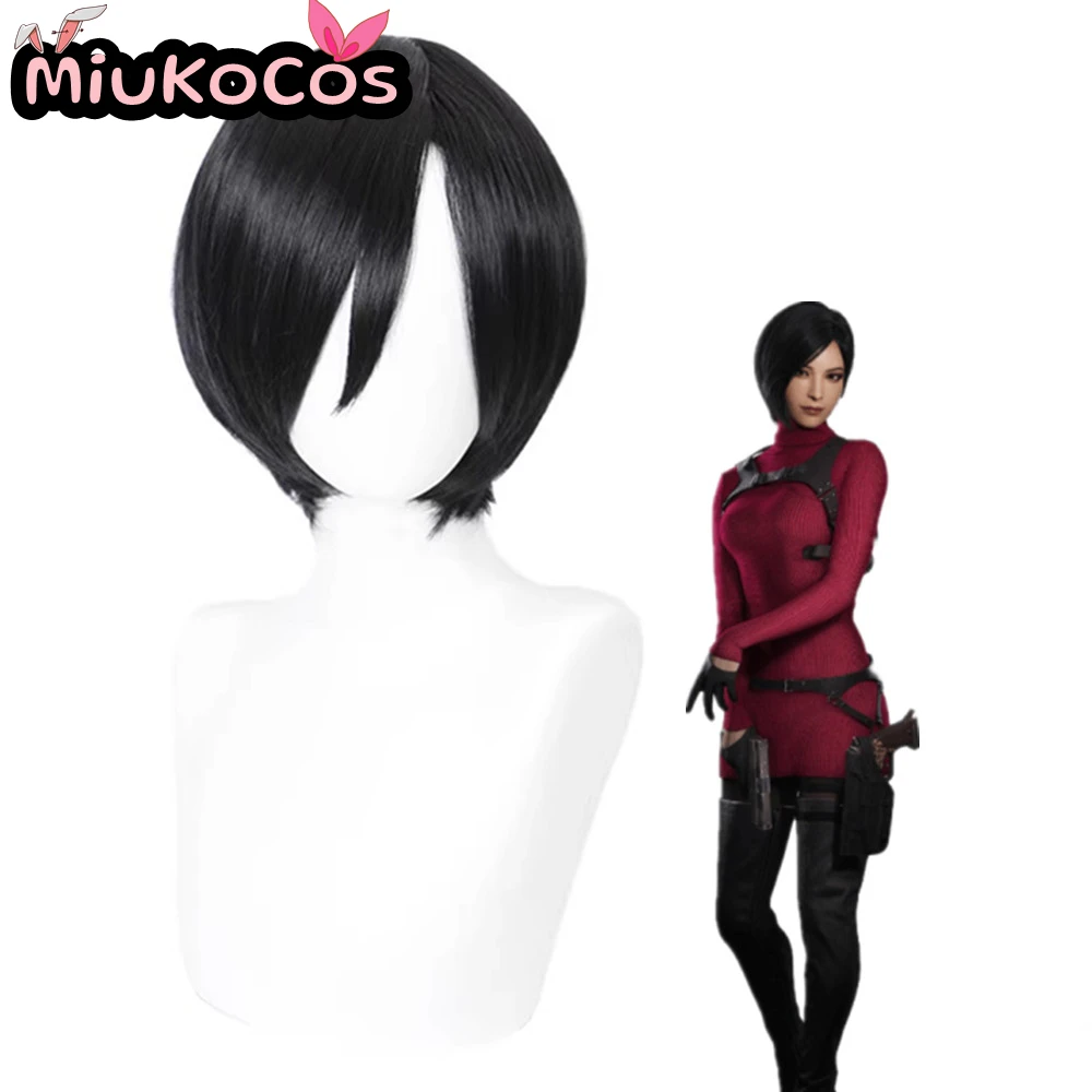 EN STOCK Ada Wong Cosplay peluca MiukoCosplay juego Resident Evil Village Cosplay