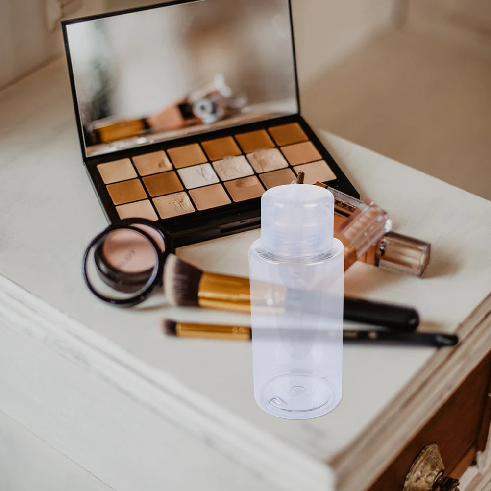 

4 Pcs Makeup Remover Bottles Plastic Travel Storage Portable Dispenser Essential Oil Shampoo Pump Lightweight Durable