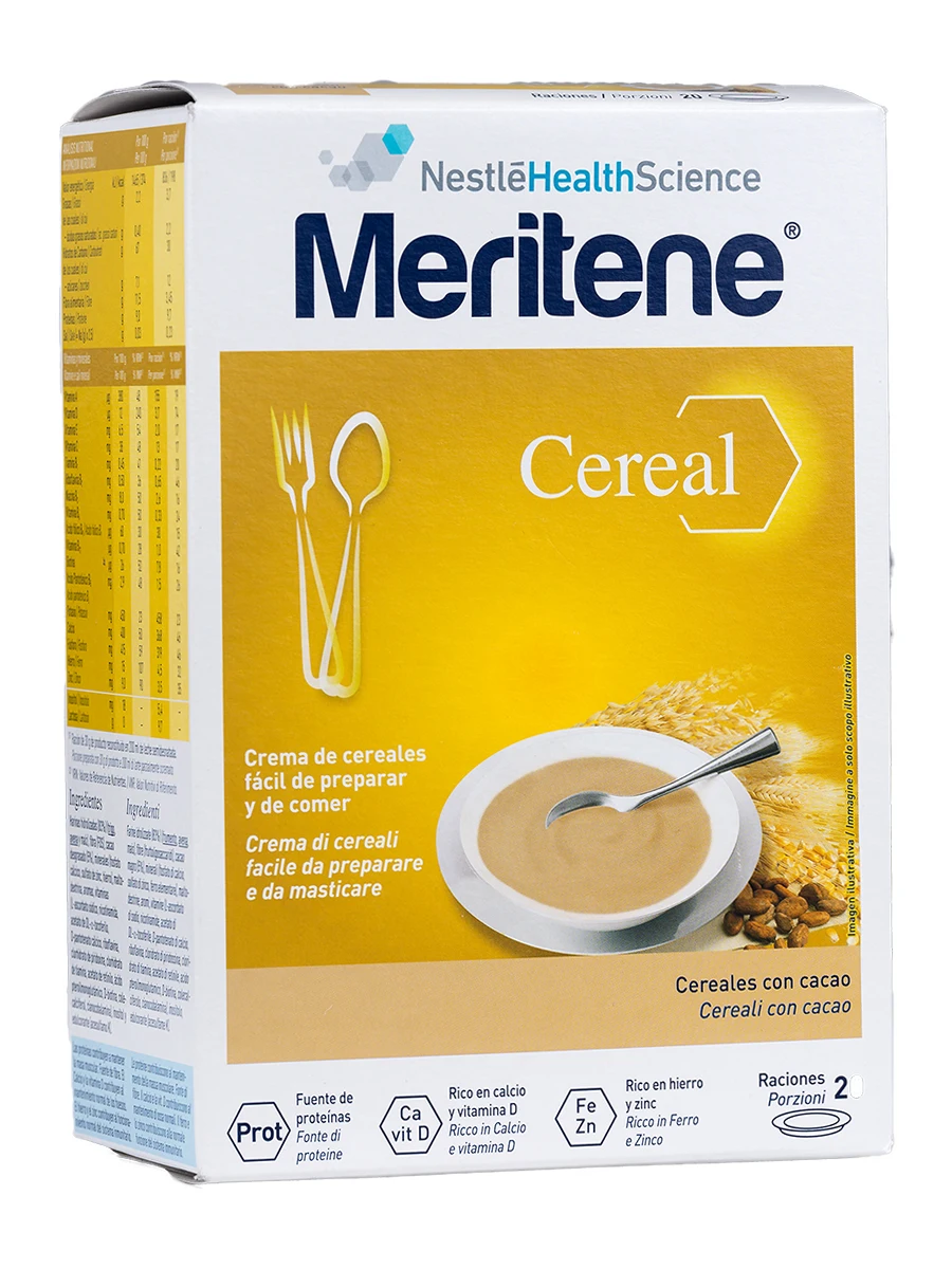 Meritene cereal cream cocoa 600g-Easy to prepare and eat