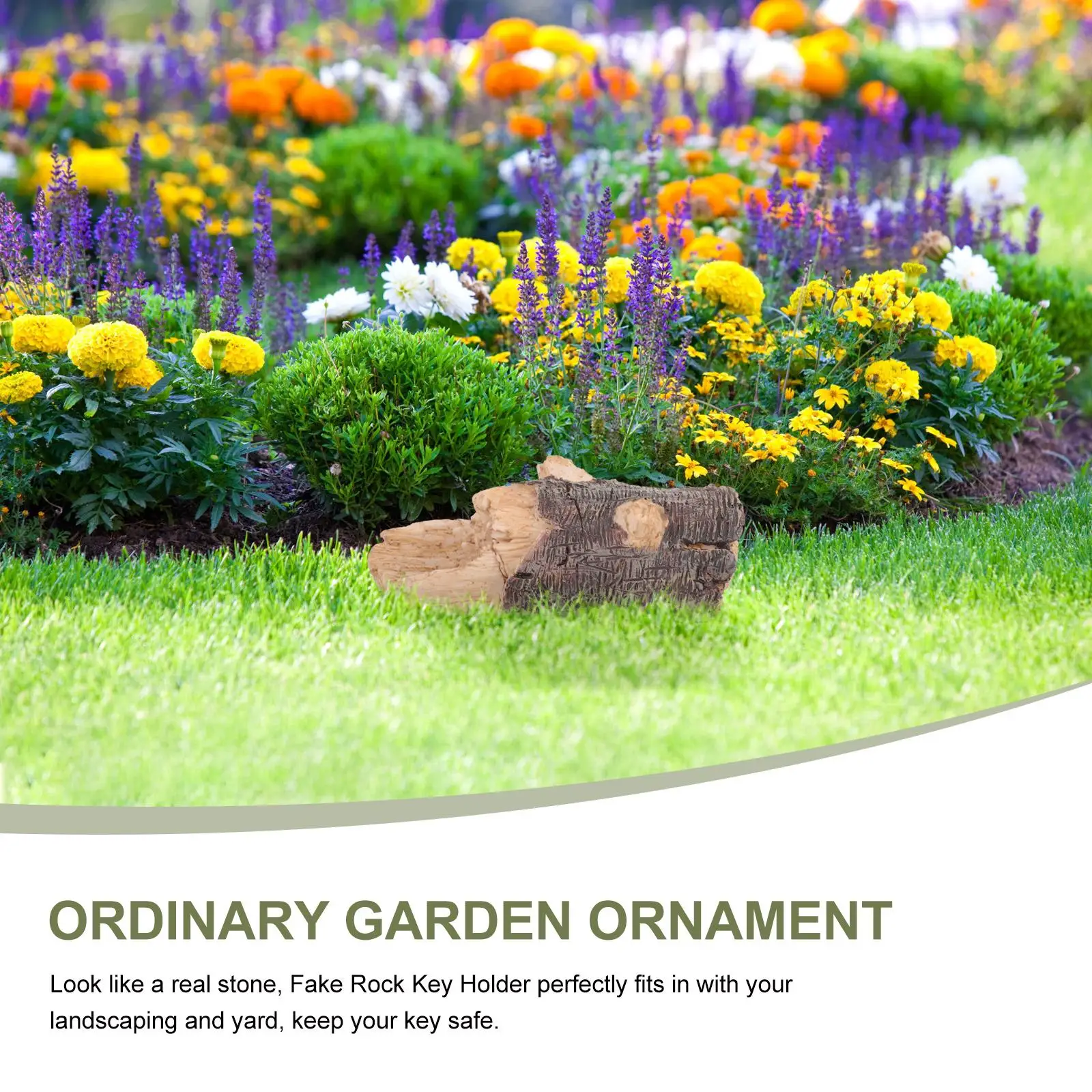 Simulated Branch Key Box Ornament Resin Stump Keys Hider Spare Container Garden Outdoor Storage Hidden Simulated Stump Key Hider