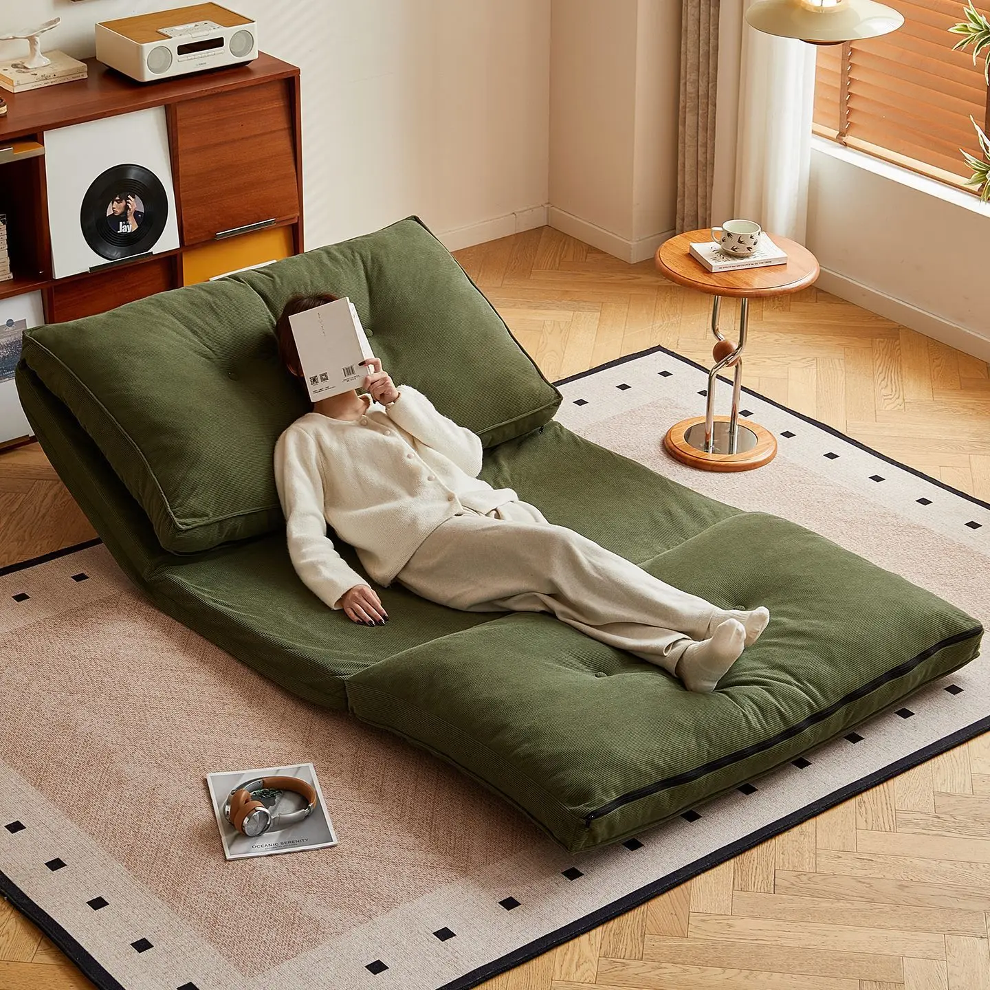 Folding sofa bed human kennel bedroom room single small sofa lazy chair