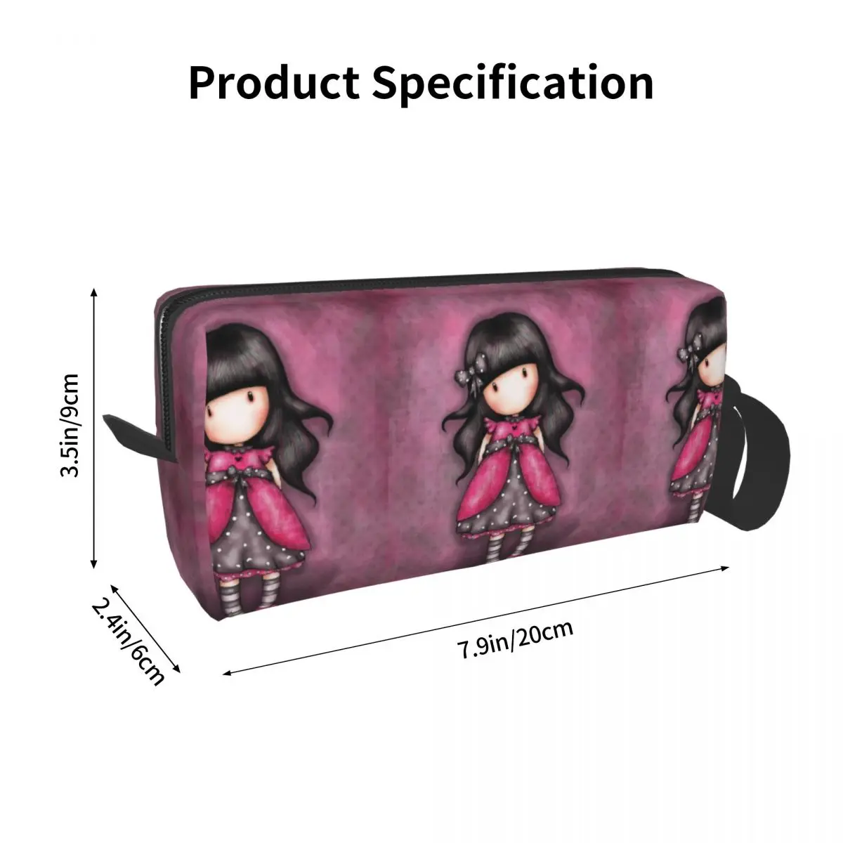 Santoro Gorjuss  Makeup Bag Cosmetic Organizer Storage Dopp Kit Toiletry Cosmetic Bag for Women Beauty Travel Pencil Case