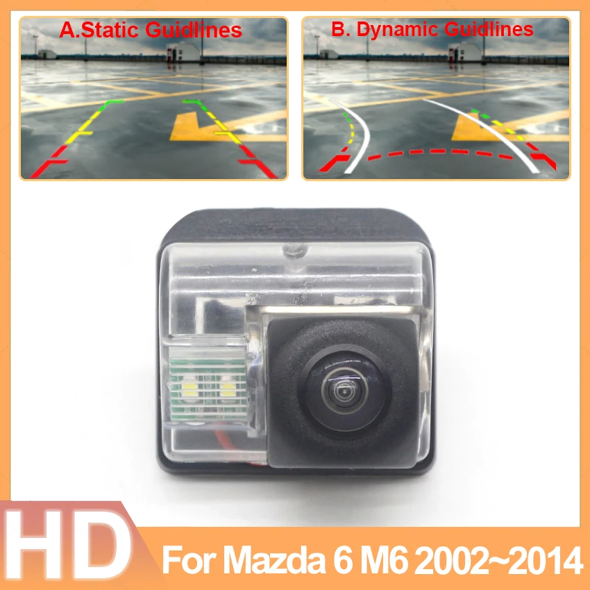 

Камера заднего вида для Mazda 6 M6 2002 ~ 2011 2012 2013 2014 HD ночного видения Водонепроницаемая высококачественная RCA камера заднего вида для парковки