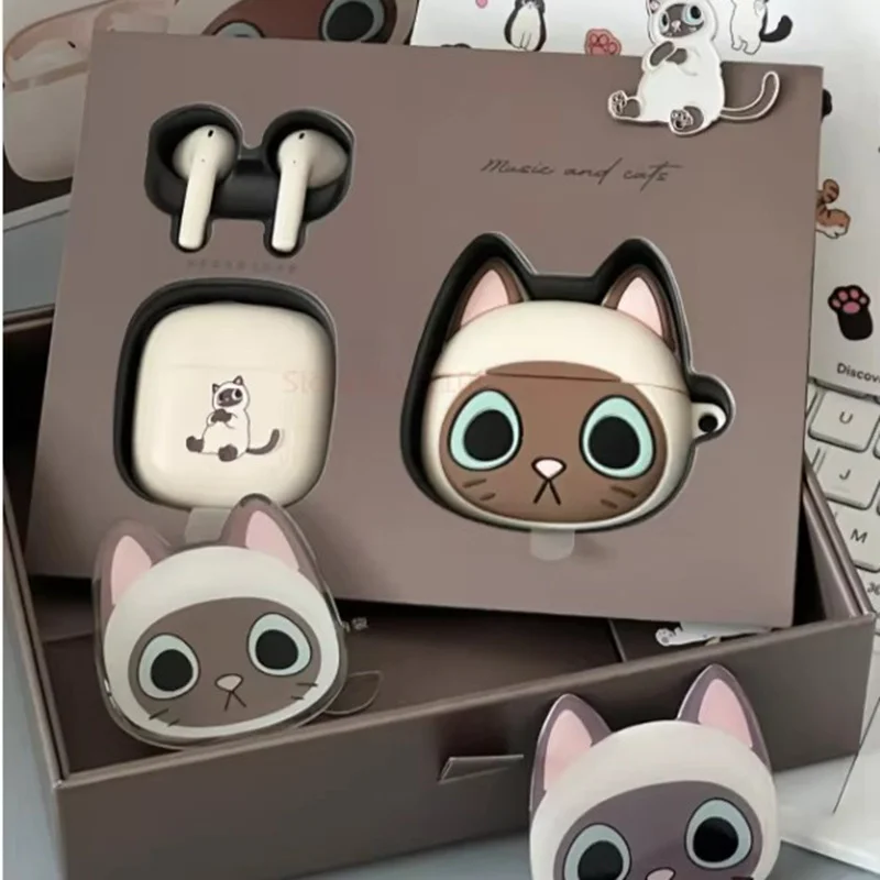 

Zero Meow Siamese Meow True Беспроводные Bluetooth-наушники для женских игр и занятий спортом, без боли, для ношения, высокое качество звука