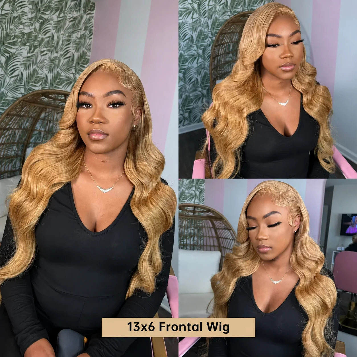 Body Wave Wig 27 Honey Blonde Human Hair 13x6 Lace Frontal Human Hair Wig Vietnamese Hair 180 200 Density 38 40 Inch Honey Blonde Human Hair Wig for Women