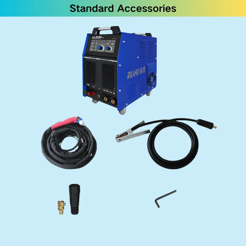 CUT 80 Portable 200V/380V 50/80A Signal 1-Phase Plasma/MMA 2-in-1 Welding Cutter With Built-in Compressor For Steel Material