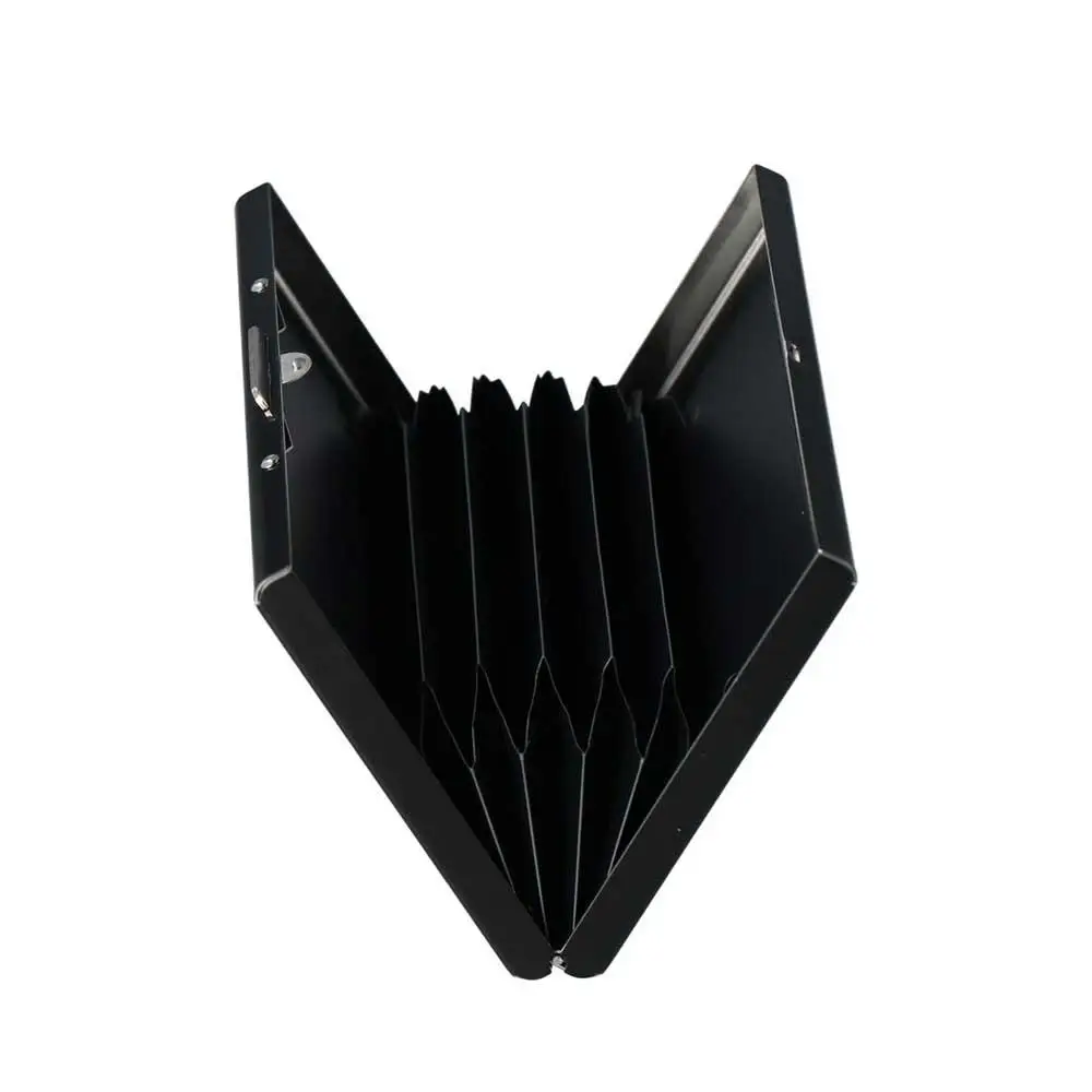 アルバムクレジットカードボックスマルチカードビットIDドキュメント名刺ホルダー銀行カードケースRFIDカードホルダーカード耐磁性ケース