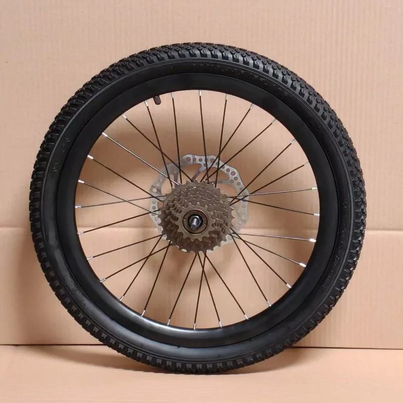 24 Inch MTB Aluminum Alloy Rim Wheelset, Disc Brake Front & Rear Wheel for Single Speed & Variable Speed Bike