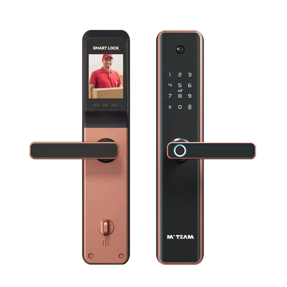 

Antitheft cerradura inteligente smart camera lock front door digital fingerprint electronic smart wifi door lock with camera