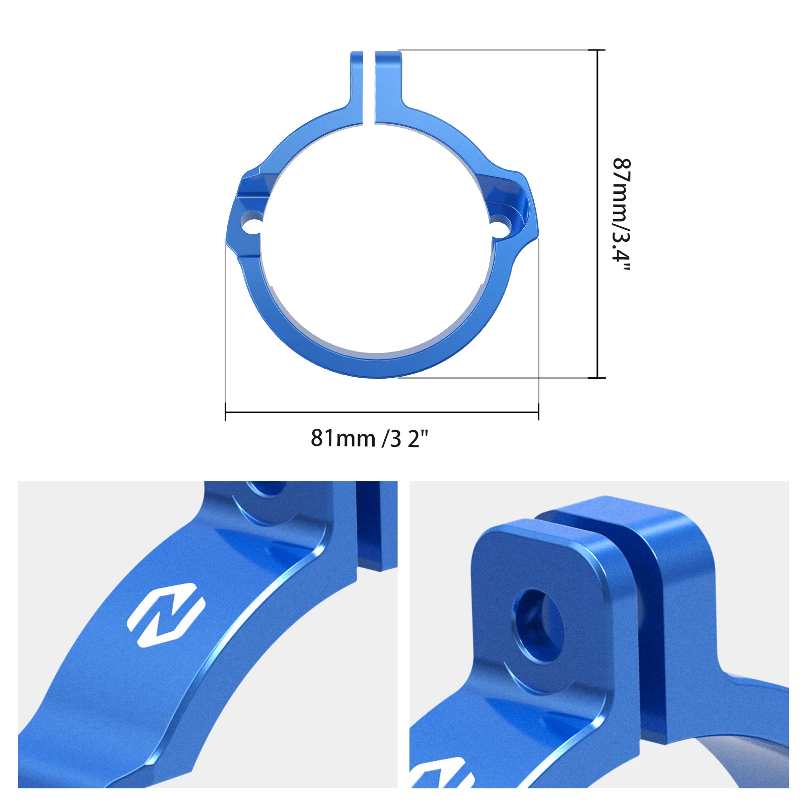 

NICECNC For Husqvarna TE 300 TE 250 2024 TX 300 2023-2024 Exhaust Flange Clamp Guard For GasGas EC 300 EC 250 KTM EXC 300 250