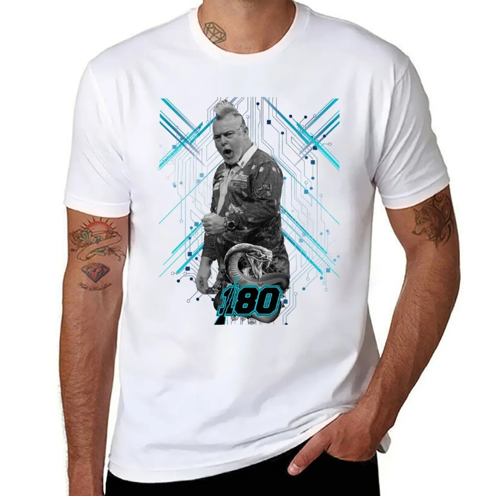 

Peter Wright Snakebite T-Shirt anime t shirts for man cotton tshirt 100% T-Shirt