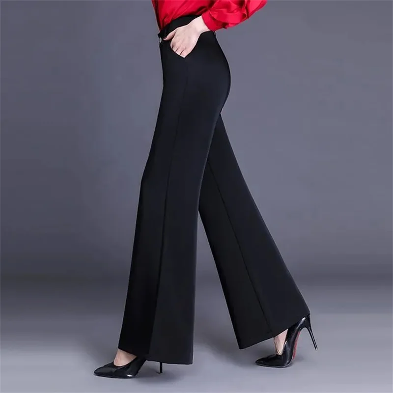 Spring Autumn Women Pants New Loose Wide leg Pants Mom Wearing dance Pants Fashion Show Casual Pants ﻿