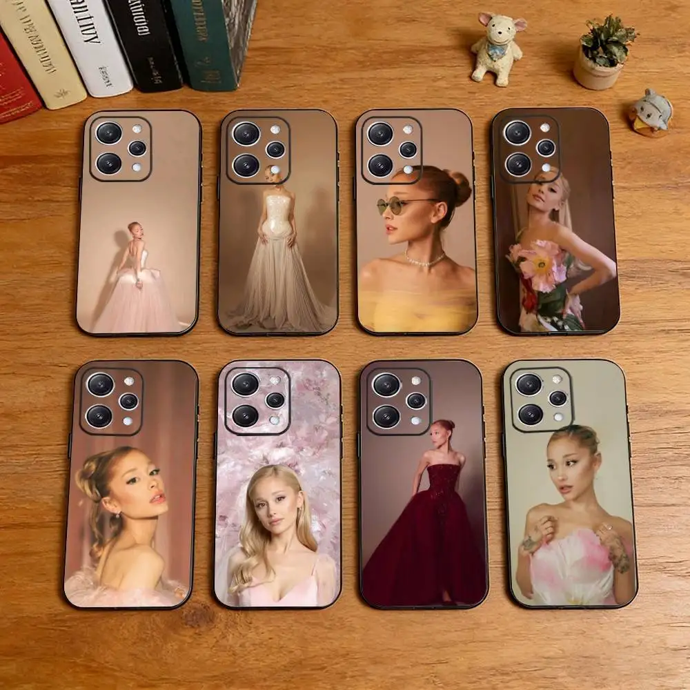 

A-Ariana Grande Pop Star Phone Case For iPhone 17, 16,15,14,13,12,11 Plus,Pro Max, Others Soft Black Cover