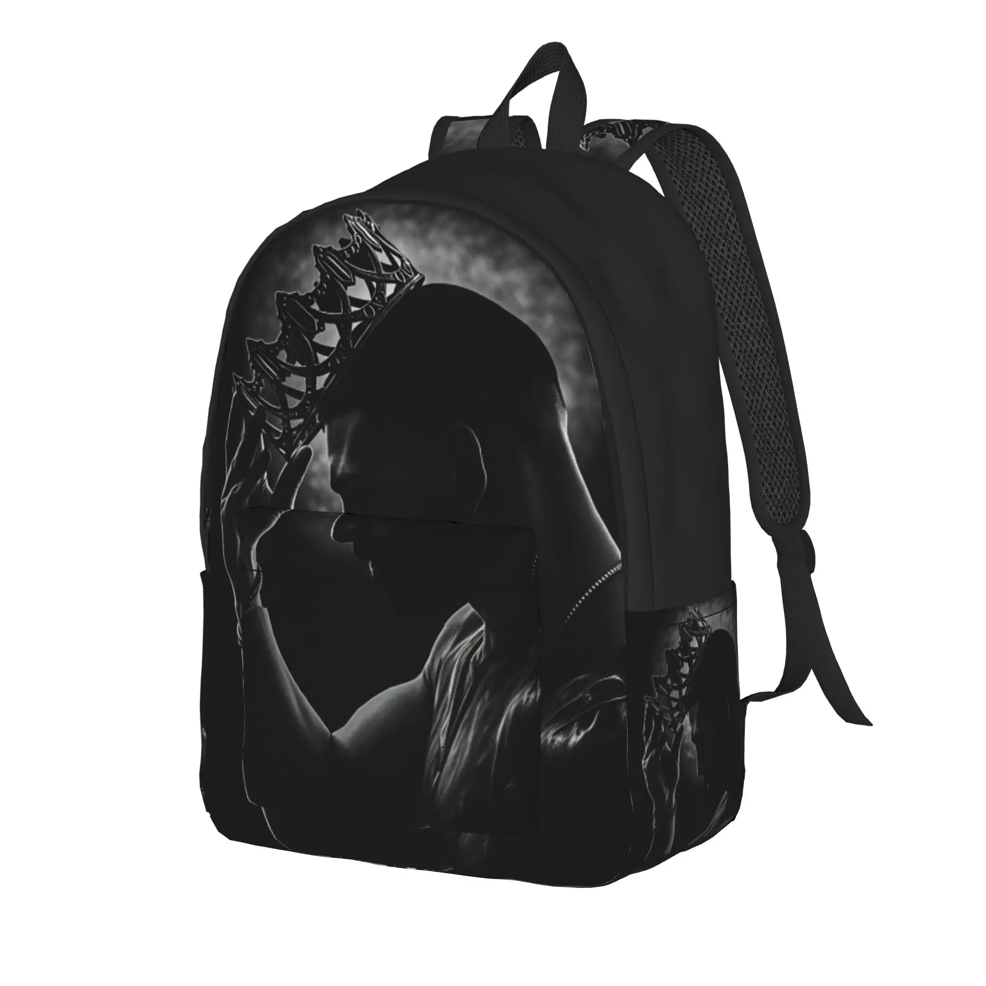 Ilias Topurias Backpack  Student Unisex Polyester Travel Backpacks Big Elegant High School Bags Rucksack