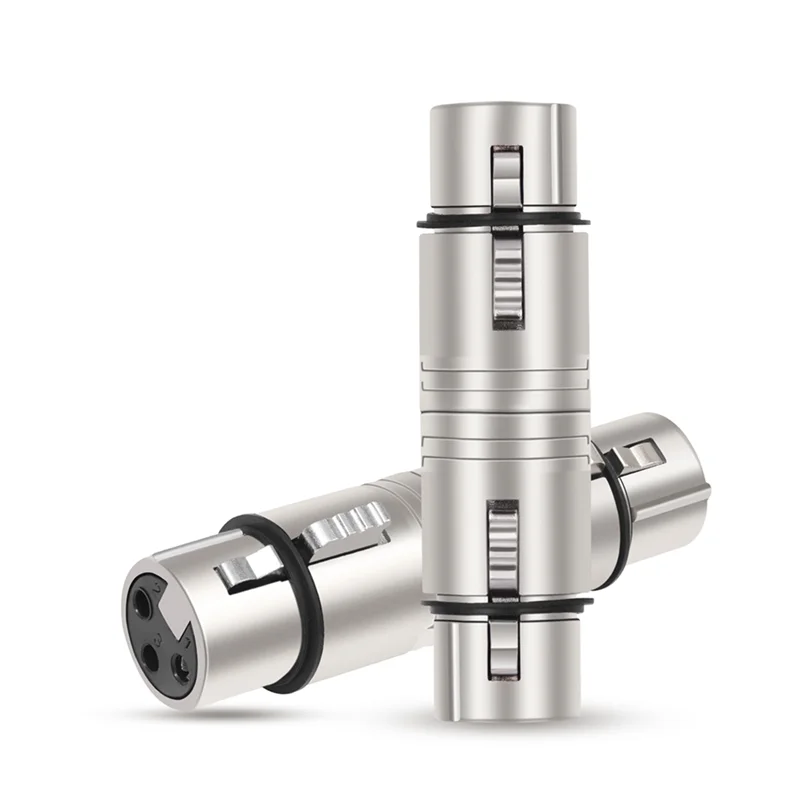 SQPP-4 แพ็ค XLR หญิงหญิง, 3 Pin XLR หญิง 3 Pin XLR เพศหญิง Changer สําหรับไมโครโฟน, สเตอริโอ, Mixerr