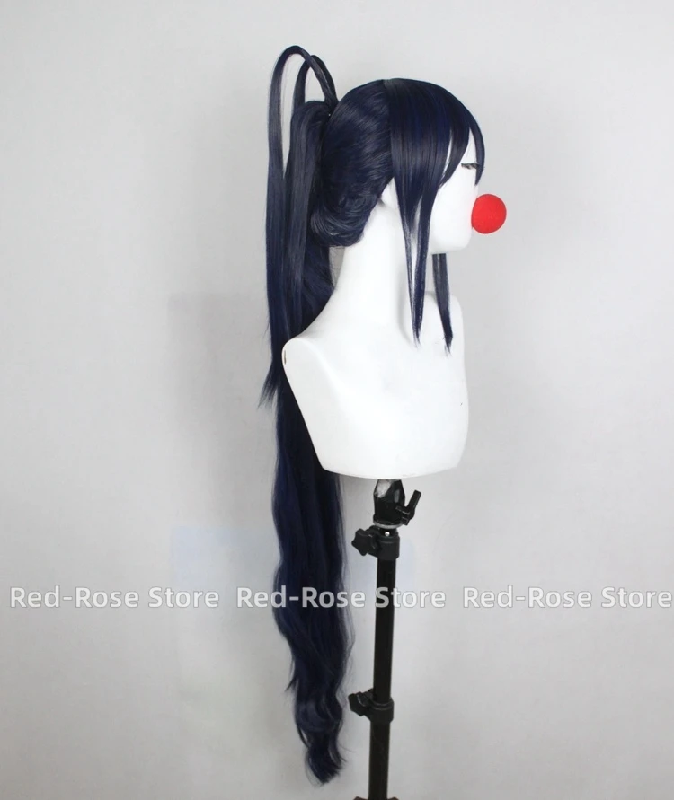 Anime Himejima Akeno Wig Halloween Cosplay Costume Accessory Heat Resistant Synthetic Hair