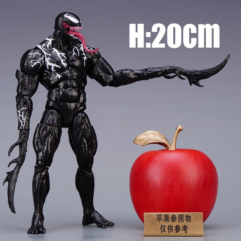 Venom 2 Movie Figure Venom Figurine Super 7 Inches Moveable Model Spider Man Evolvable Wing Action Figure Toy For Boy Holiday