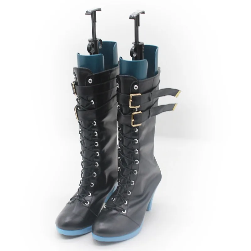 Igarashi Shoko Cosplay Shoes Game Blue Archive Cosplay Props Black High Heels Boots Halloween Party Shoes Big Size Custom Made