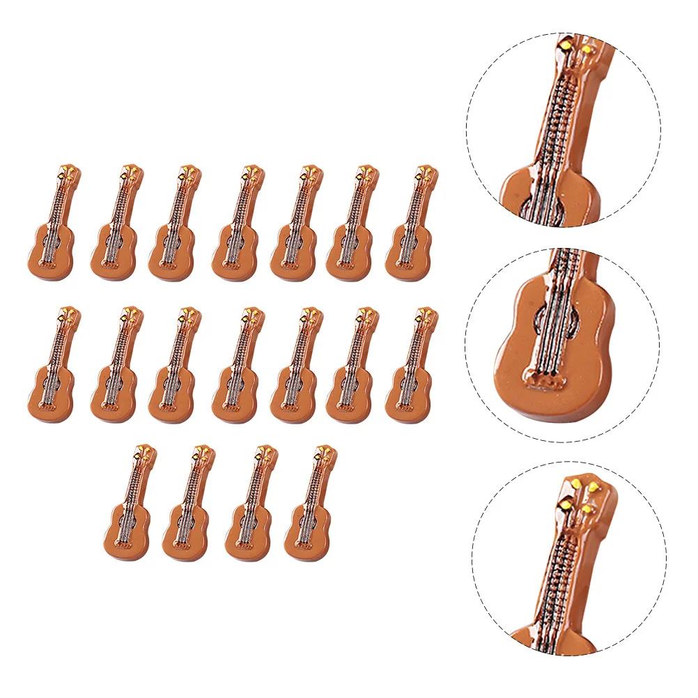 20 Pcs Violin Model Mini Decor Decorative Simulation Ornament Adornment Scene Props Miniature