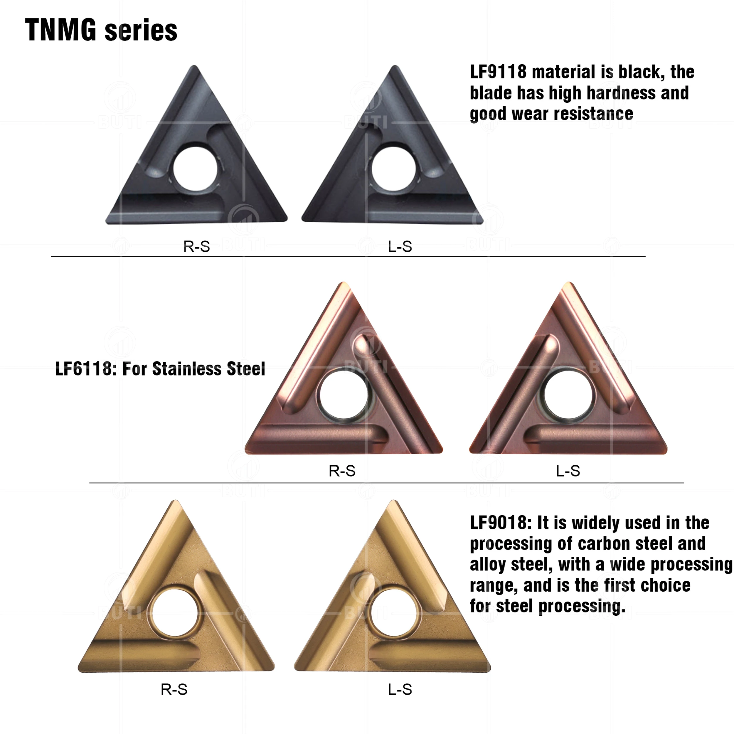 DESKAR 100% Original TNMG160404R-S L-S TNMG160408R-S TNMG160408L-S LF6118 LF9018 LF9118 CNC Lathes Cutter Tools Carbide Inserts