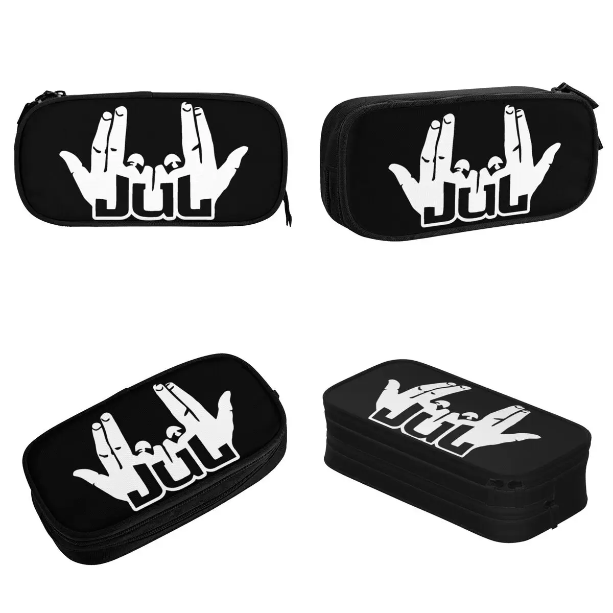 Jul Logo Pencil Cases Rapper Pencil Pouch Pen Box for Student Big Capacity Bag Students School Zipper Stationery