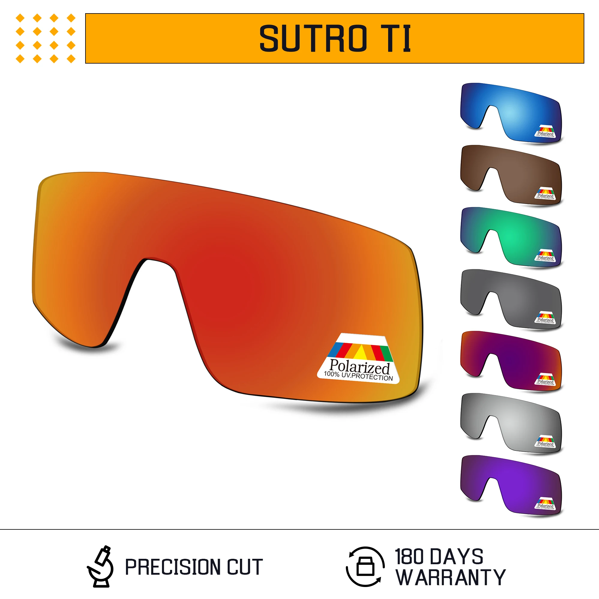 

Rarayvix Polarized Replacement Lenses UV400 Protective for Oakley Sutro TI OO6013-36mm Sunglasses