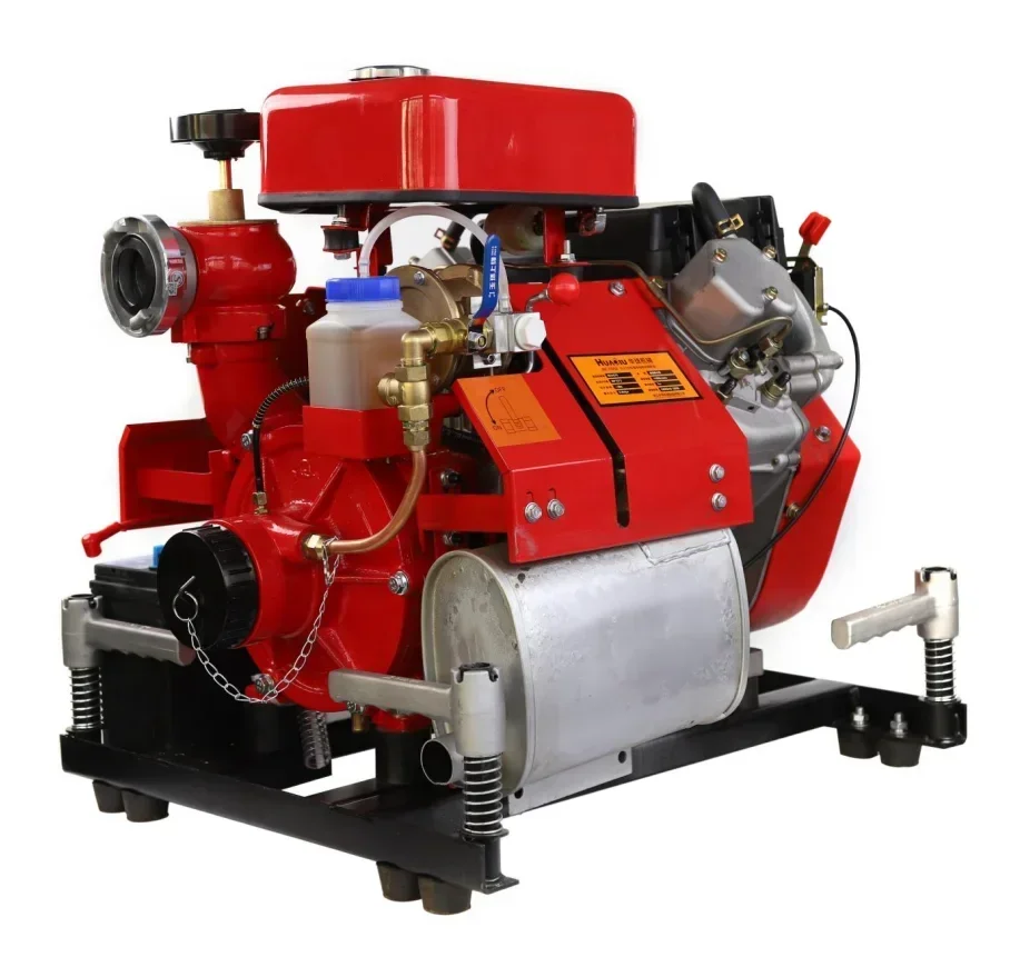 Quality Fire Boat Equipment 25hp Engine Portable Fire Fighting Centrifugal Pump for Sea Water