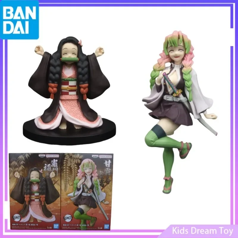 Bandai in Stock Original BANPRESTO Demon Slayer Anime Figure Kamado Nezuko&Kanroji Mitsuri Action Figures Collectible Model Toys